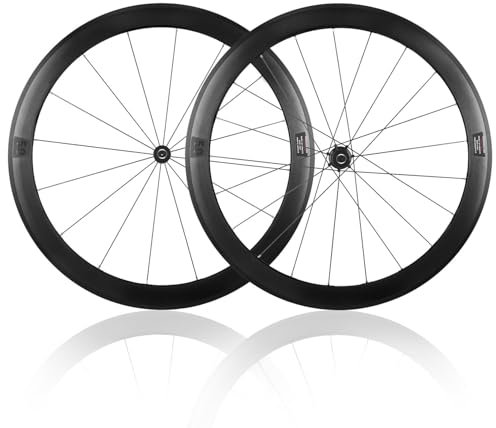 LSRRYD Schnellspanner Vorder- Und Hinterräder 50MM Fahrradfelgen 700C Aluminiumlegierung Rennrad Laufradsatz C/V/Felgenbremse 7/8/9/10/11/12-Gang-Kassette HG 23-32C