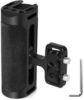 Side Handle Handgrip with Cold Shoe Interface and 1/4-20 Screw Mount Fit For DSLR/Digital Camera Cage(1 Pc)