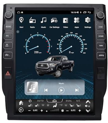 Générique Autoradio Android pour Toyota Tundra (2014-2021) - Écran Tactile 13 Pouces, CarPlay sans Fil, Navigation GPS, récepteur FM, Lecteur DVD, Radio Automobile