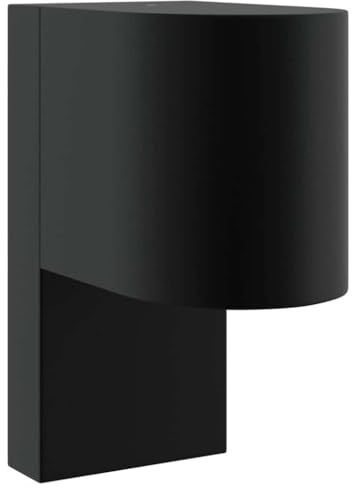 vidaXL Outdoor Wall Light Black 12 x 7 x 15 cm Stainless steel, Stylish Table Lamp, Matte Black, Durable Metal, Indoor Decorative Light, Sleek Accent Lighting, Soft Ambient Illumination