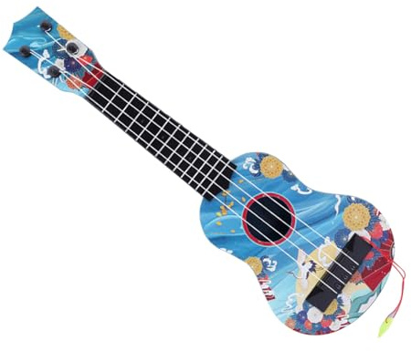 AOWINHIT Kleine Ukulele, Kinder Spielbare Miniatur -Ukulele -Spielzeug Good Resonance Back Frosted Design für Kinder Kleine Ukulele (Typ 2)
