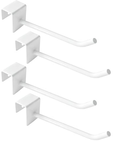 YJSDDNTY 4Stück Fensterhaken Dekohaken,Aken erfolgt ohne Bohren und Kleben, werdenideal für Fenster- oder Weihnachtsdekoration,jetzt mit verbessertem Universalklipp für Fensterdicke 17mm-Weiß