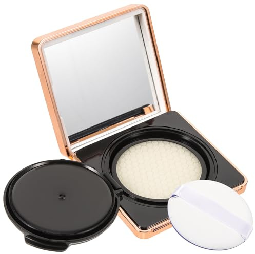 GETAJGHSD Leerer Cushion Foundation Behälter mit Spiegel aus Kunststoff und Leicht zu Öffnendem Verschluss für Reise und Outdoor Gebrauch