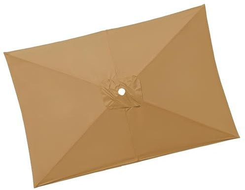 Genérico Telo Di Ricambio Per Ombrellone Rectangular 2x2m 3x2.0m 3x3.0m Toldo De Recambio De Sombrilla 4/6/8 Stecche Impermeabile