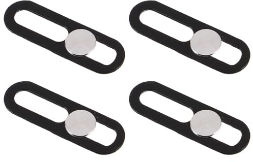 COHEALI 4pcs Sliding Phone Camera Lens Privacy Covers Compatible with Iphone 17 Pro/17 Silver, Front Webcam Security Stickers for Mobile and Laptop Privacy Protection