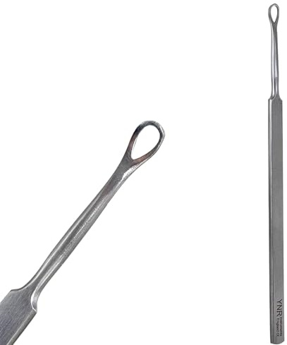 YNR Ear Wax Remover - Ear Wax Removal Tool, Stainless Steel, Ear Cleaner Surgical Set, Travel Friendly Design | (Silver)
