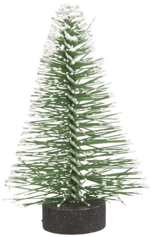 MegaCrea Dekorativer Tannenbaum, schneegrün, 5 cm, 8-teilig