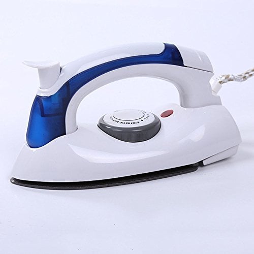 Mini Portable Foldable Electric Steam Iron for Clothes with 3 Gears Teflon Baseplate Handheld Flatiron for Home Travelling