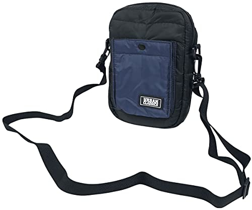 Urban Classics Tasche Unisex Crossbody Pouch Umhängetasche, 20 cm, Blk/Blu