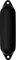 Seilflechter - Aufblasbarer Fender 120 x 450 mm in Schwarz, Langfender mit 2 Augen, für Boot & Yacht