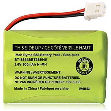 iMah BT188645/BT288645 3,6V 900mAh Ni-MH Akku Pack kompatibel mit VTech VM312 VM3251 VM3252 VM3261 Digital Video Baby Monitor