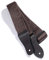 KLIQ Vintage Woven Guitar Strap for Acoustic and Electric Guitars | '60s Jacquard Weave Hootenanny Style | 2 Rubber Strap Locks Included, Brown