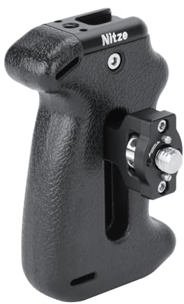 Nitze Seitengriff mit Dbnehmbaren 3/8 Positionierungsstiften,Aluminum Side Handle für Kamerakäfig, Integrierter Blitzschuh,und Gewindeloch, Richtung und Position Einstellbar – PA22-H5