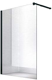 Glaszentrum Hagen - (Typ/Schwarz) 110x200cm Klarglas 10mm Duschwand - Duschabtrennung - Dusche - Walk-In Dusche - ESG - Variante