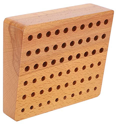 Support à outils en bois à 60 trous - Support poreux pour tournevis - Support en bois pour rangement