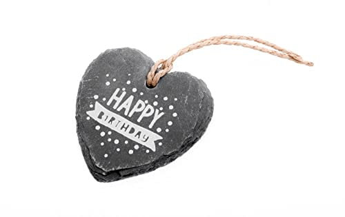 Good old Friends Kleines Schieferherz Happy Birthday