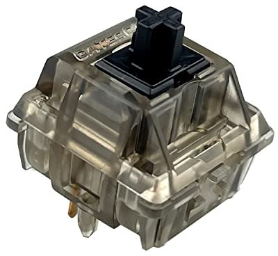 Gateron Ink v2 Schalter, 5-poliger RGB-Schalter für mechanische Tastaturen (108 Stück, leise schwarze Tinte)