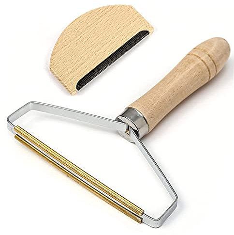 Rasoi per Pelucchi, 2 Pezzi Rasoio per Pelucchi Manuali e Pettine in Cashmere, per la Cura Della Casa, Dell'ufficio, Dell'auto e dei Viaggi dei Maglione di Cashmere Strumento di Rimozione