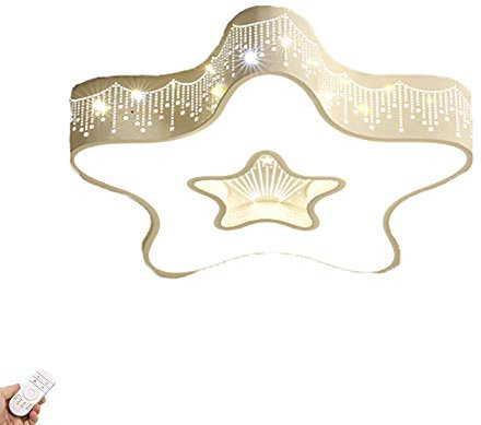 Rosa Blau Weiß Kinderzimmer Deckenleuchte,Junge Mädchen Prinzessin Kindergartenlampe,Schlafzimmer Lampe,Led Cartoon Niedliche Sterne Deckenleuchte-Weiß ohne aurora verstört 49 * 7cm