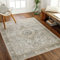 Livabliss Riffa Teppich waschbar in der Waschmaschine - Vintage Teppich waschbar für Wohnzimmer 160x213 cm, Schlafzimmer, Küche - Orientalischer Boho Style Teppiche, Teppich Groß in Beige, Creme, Grau