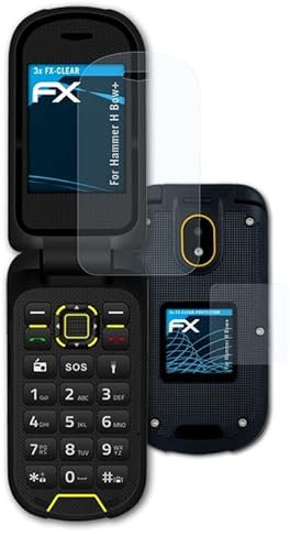 atFoliX Schutzfolie kompatibel mit Hammer H Bow+ Folie, ultraklare FX Displayschutzfolie (3er Set)