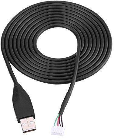 Akozon USB-Mauskabel für MX518, 2 M USB-Mausleitung, Hochwertiges USB-Mauskabel, Ersatz-Reparaturzubehör für Gaming-Maus