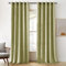 Woaboy Samtvorhänge Verdunkelungsvorhang Gardinen Samt mit Ösen Blickdicht für Wohnzimmer Blackout Curtains Thermovorhang Schalldämmend Schlafzimmer 2er Set 167x228cm (B x H) Salbeigrün