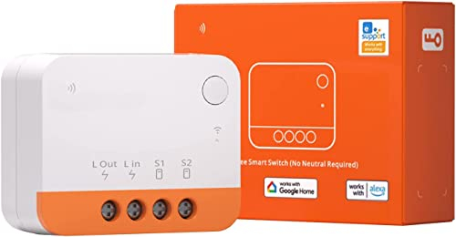 ZBMINIL2 Extreme Zigbee 3.0 Interruptor de luz inteligente, funciona con Alexa, SmartThings Hub, Google Home, ZBBridge (no requiere neutral)
