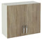 HOGAR24 ES - Mueble Alto de Cocina para Colgar 2 Puertas Color Roble Cortez, Medidas: 70 x 80 x 33 cm