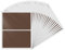 YIKIADA Braun Rechteckig Etiketten 75 × 50 mm Selbstklebend Groß Lager Klebeetiketten Wasserdicht Aufkleber für Marmelade Beschriften Adressetiketten 40 Stück