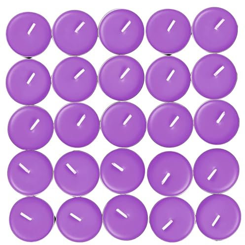 ZOPPER 50 x Teelichter Lavendel Duftkerzen | Mehrzweck, rauchfrei mit beeindruckendem Duft | Ideal für einfache Dekoration auf Partys, Veranstaltungen und mehr