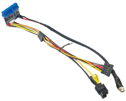 Axaooqeld DC 12V 300W 24Pin ATX-Mainboard-Anschluss Mini ITX-Netzteil DC zu ATX PICO PSU-Modul für PC-Computer Gamer Netzteilmodul Blau 1 Stück, 500442795