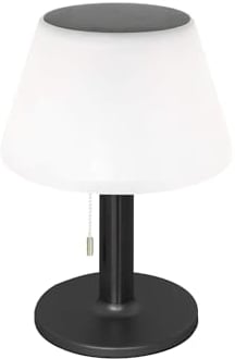 Kynast Solar LED Tischlampe warmweiß schwarz 2-Lichtstufen Außenbereich