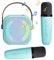 Oskuglin Karaoke per bambini, karaoke con microfono, microfono bluetooth con 2 Microfono, Portatile Karaoke Microfono con Cambio di voce e Luci LED, Altoparlante Bluetooth con Microfono (blu)