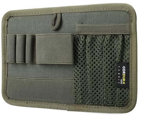LIVANS Tactical Bag Insert Panel Organizer, Utility Admin Panel Hook and Loop Modular Organizer with Hook Fasteners for Packs Backpack or Messenger Bags