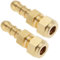 The Lord of the Tools 2 boquillas de conector de manguera de gas de 8 mm, conector de manguera de latón de rosca de 1/2 para conector de manguera de gas de 8 mm utilizado en autocaravanas y caravanas