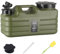 Contenedor de agua para camping, recipiente de almacenamiento de agua, depósito de agua al aire libre de 5 litros con grifo, cubo de agua portátil con boquilla grande para beber bebidas para