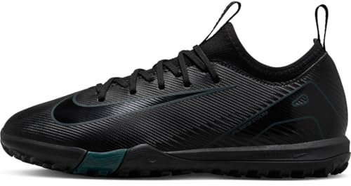 NIKE Boys Jr. Mercurial Vapor 16 Academy Sneaker, Black Black Deep Jungle, 2.5 UK
