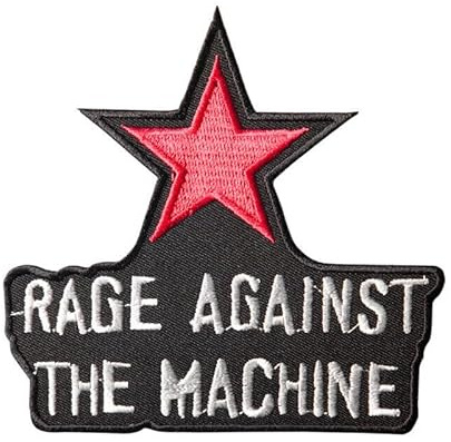 Aufnäher Rage Against The Machine Machine, bestickt, zum Aufbügeln, 1 Stück
