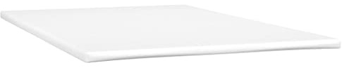vidaXL Matratzenauflage, Bettmatratze mit Schaumstoff, Matratzentopper für Bett Gästebett Sofa, Matratzenschoner, Weiß 120x220x5cm Stoff