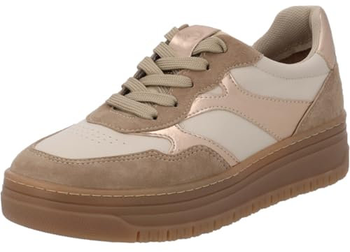 Tamaris Damen Schnürer Leder braun 39