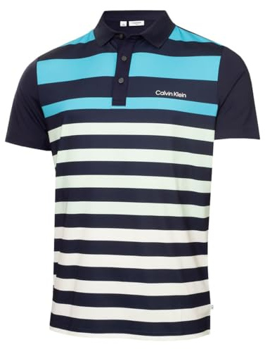 Calvin Klein Mens Somerset Lightweight Polo Shirt - Navy - M
