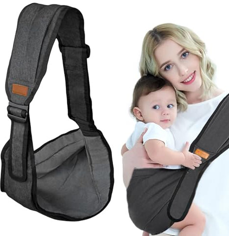SPORWAY Porte-bébé Wild Ride : porte-bébé latéral réglable, multifonction, nouveau-né de la naissance à 36 mois, jusqu'à 15 kg