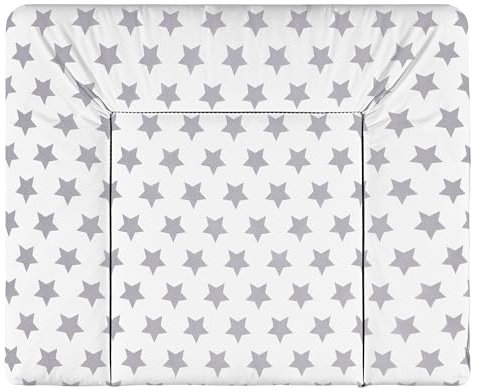 ALVI Wickelauflage Wiko Kuschel 70x85 cm/weiche Wickelunterlage abwaschbar/Baby Wickeltischauflage Folie phalatfrei beschichtet/Weiche Auflage für Wickeltisch ab 0 Monate