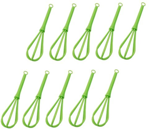 Alipis Fouet Batteur 10 Pièces Outil De Mélange En Plastique Outil De Battement Dœufs Batteur À Œufs Manuel Gadget De Cuisine Pour Jaune Dœuf Couleur Aléatoire
