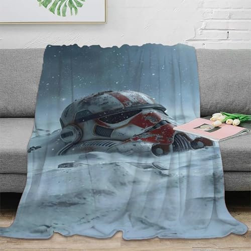 Star Wars Wohndecken Sofadecke Couchdecke Fleecedecke 3D Druck Sturmtruppler Kuscheldecke Tagesdecke Weichen Flauschig Bett Decken Flauschig Warm Für Mädchen Jungen 50x60inch(127x152cm)