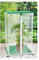 Invernadero de balcón doble puerta con cremallera, 30 x 30 x 50 cm, película de PVC transparente, pequeño invernadero exterior con barra de soporte, para proteger las pequeñas plantas de las heladas y