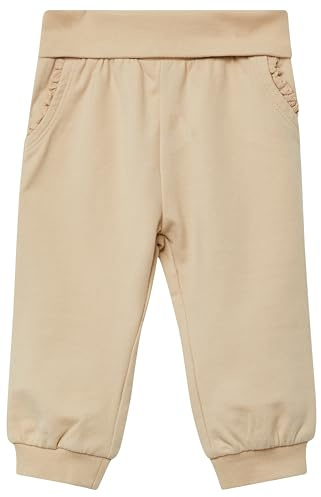 s.Oliver Jogginghose mit Spitzen-Details helles beige 80