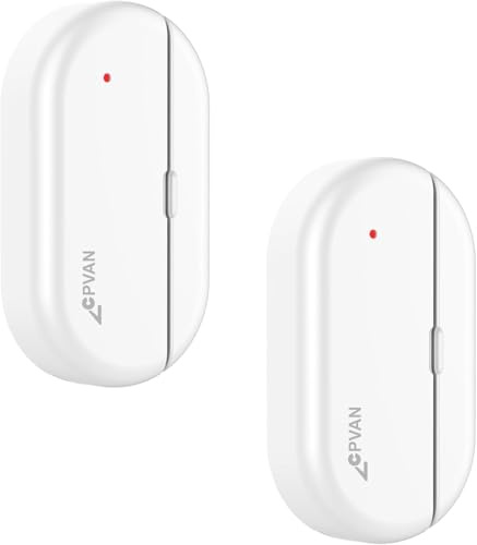 CPVAN Zubehör - Tür-/Fensterkontaktsensor - Nur für Hosts wie CP2, CP2W, CP9,CP10 PRO - Verbindung mit dem Host über 433,92MHz，2er Set
