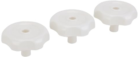 Tomantery Bouton de Fenêtre et de Ventilation de Camping-car avec Tournevis, Bouton Tournant de Loquet de Fenêtre Longue Durée pour Camping-car, Conception de Taille Standard 3 Pièces (Blanc)